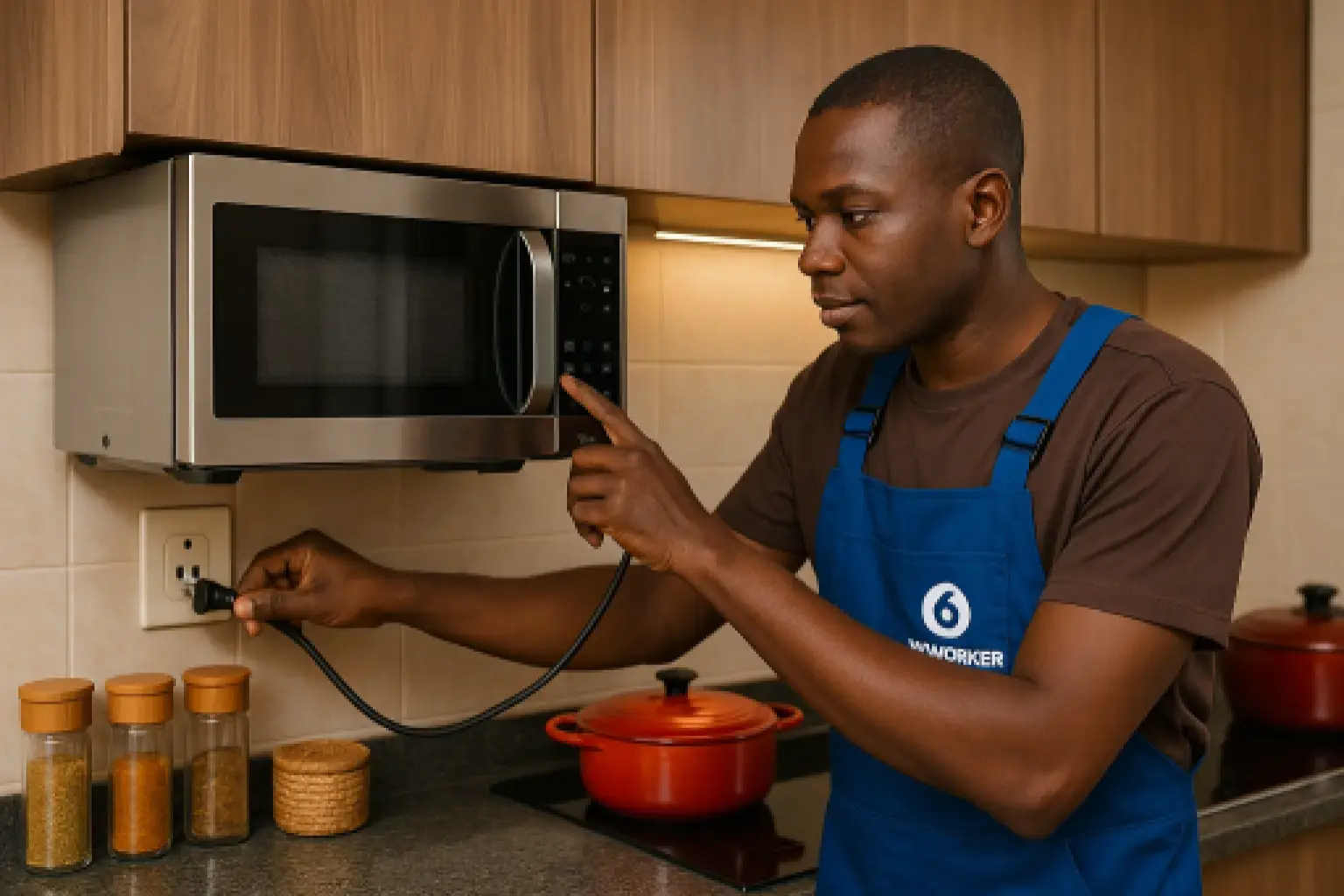 Installation micro-onde