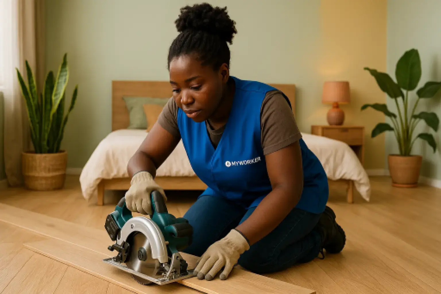 Pose de parquet - Surface standard : 1m²