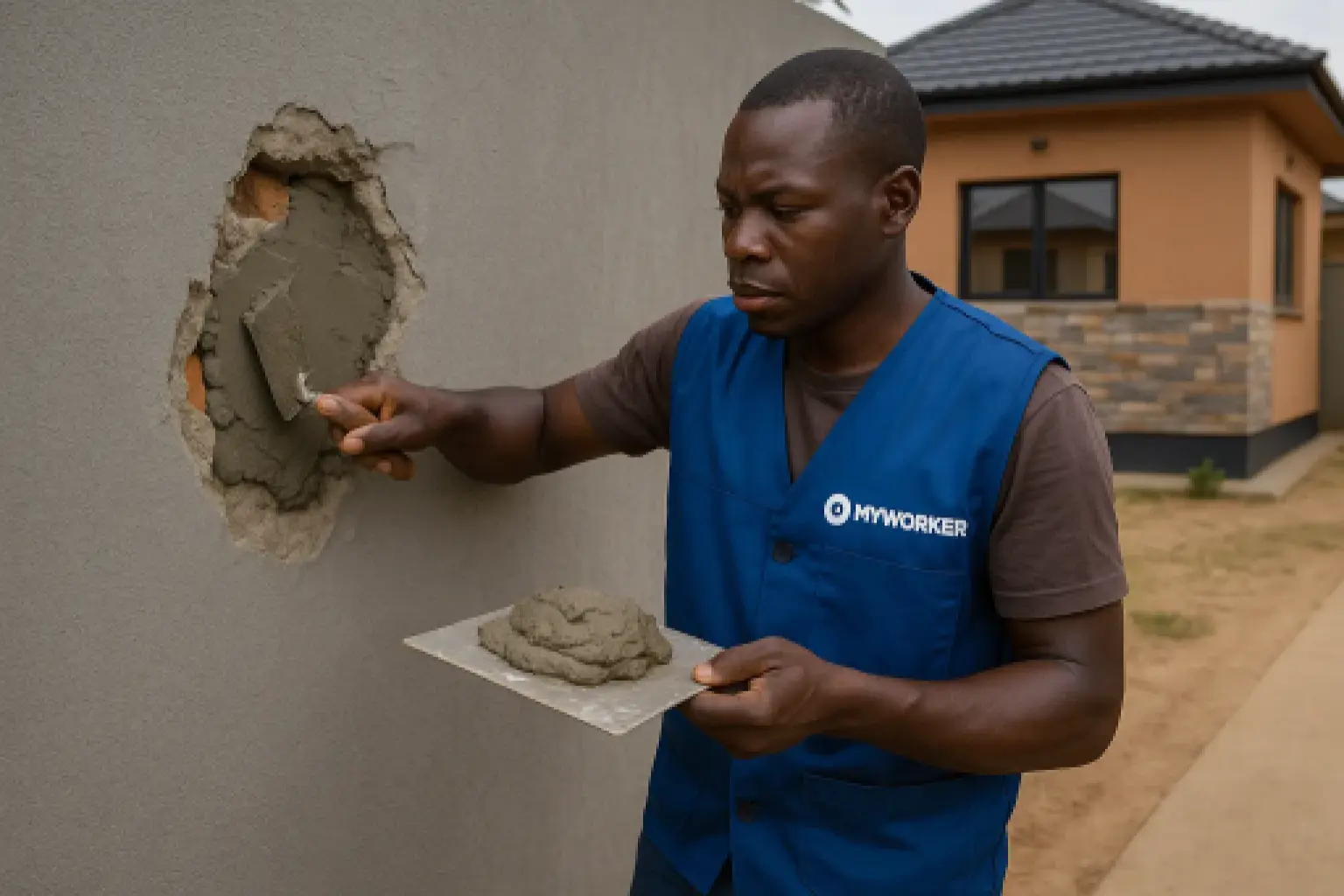 Rebouchage trous dans le mur